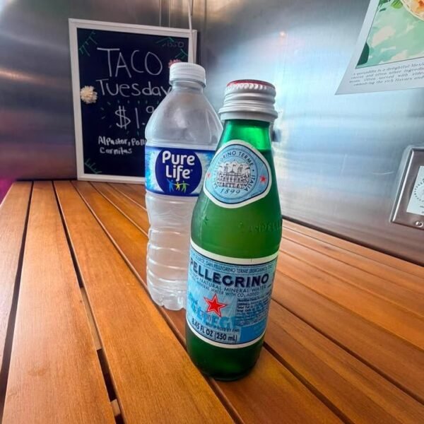 Sparkling water and Water