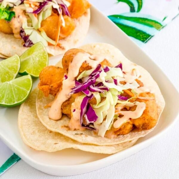 Batter fish tacos